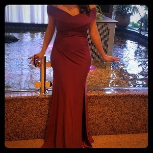 WINE RED (looks a little more like plum) dress